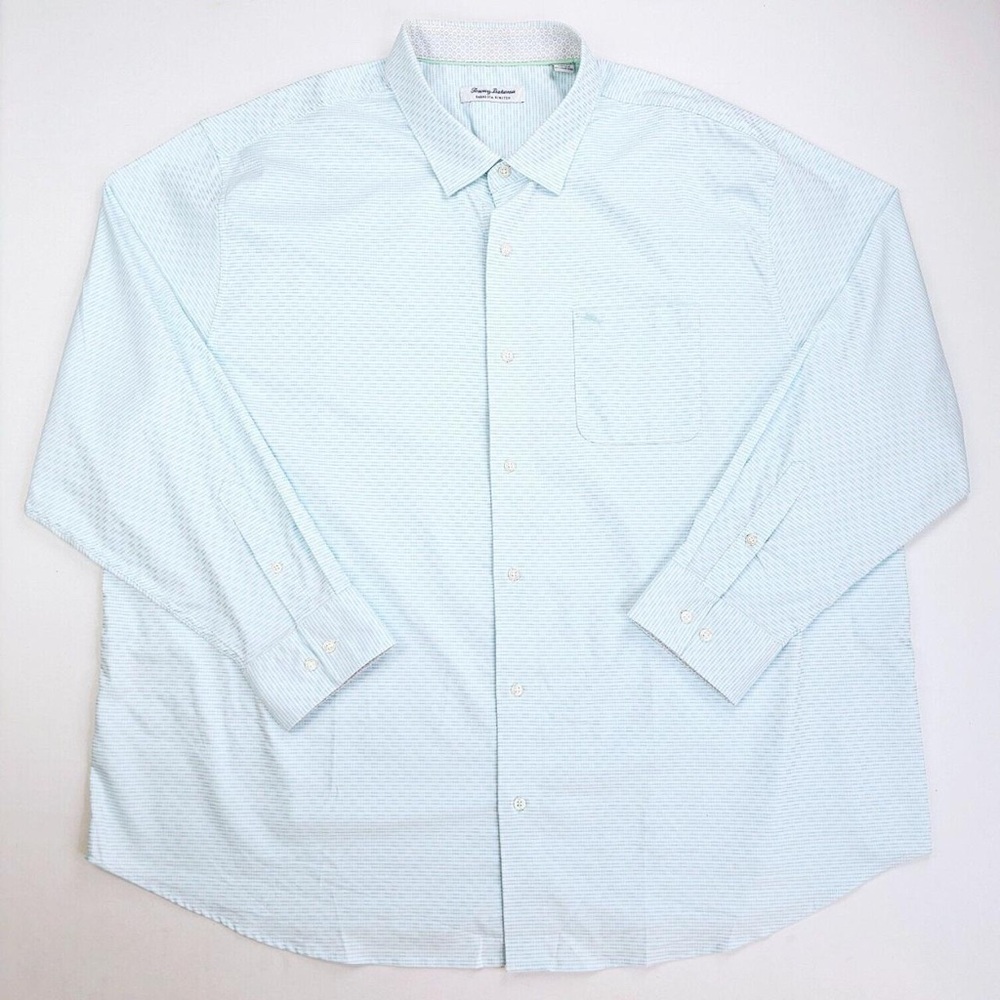 TOMMY BAHAMA SARASOTA STRETCH VENTURA ISLES ISLANDZONE STRIPE SHIRT